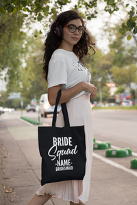 Bridal Party Bride Squad Personalised Tote Bag