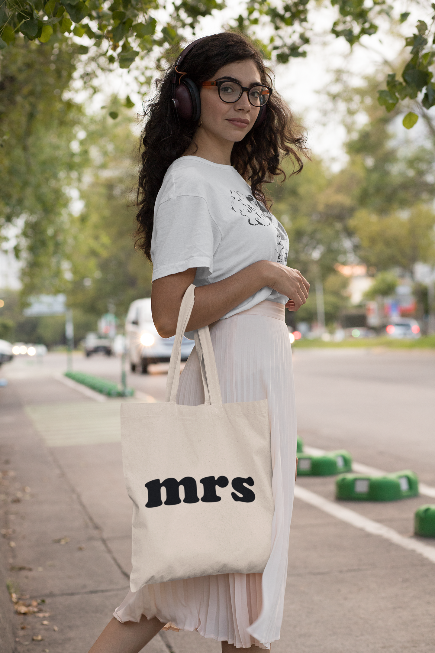 Mrs Cotton Tote Bag Shopping Lightweight