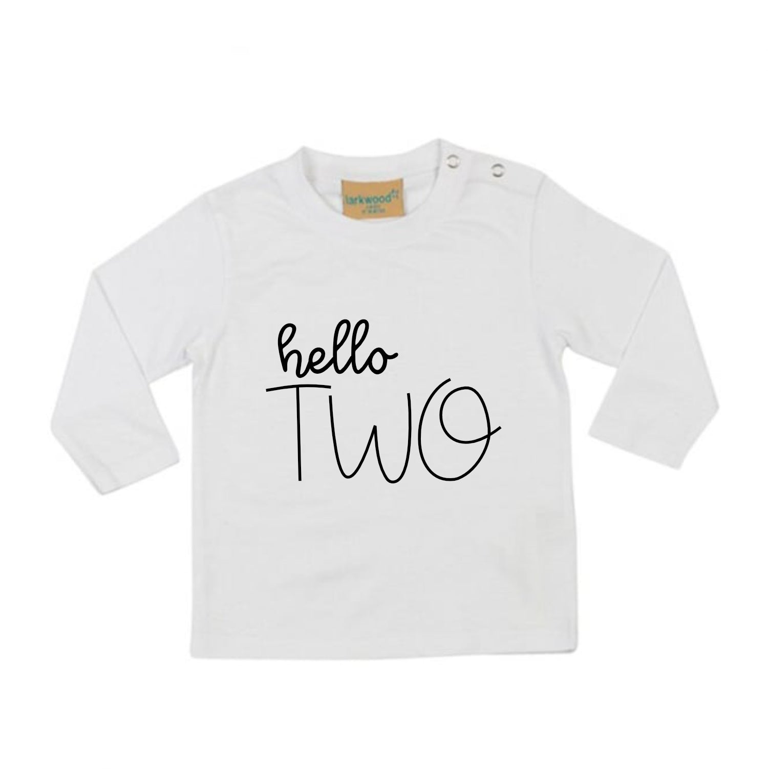 Hello Two 2nd Birthday LONG SLEEVE Kids T-Shirt