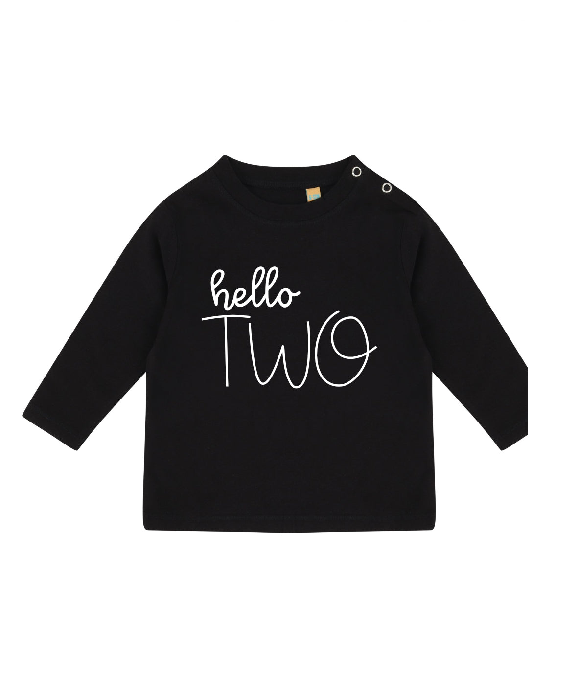 Hello Two 2nd Birthday LONG SLEEVE Kids T-Shirt