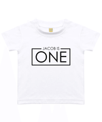Load image into Gallery viewer, 1st Birthday One Year Old Personalised Kids T-Shirt - Red Leader Clothing
