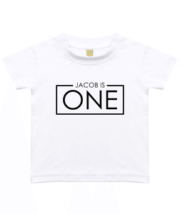 1st Birthday One Year Old Personalised Kids T-Shirt - Red Leader Clothing